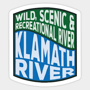 Klamath River Wild, Scenic and Recreational River Wave Sticker